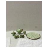 Miniature Tea Set with Clover Motif