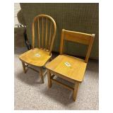 Small Wooden Chairs (2)