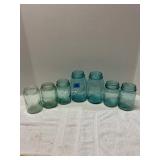 Ball Mason Clear Blue Jars