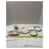 Flower-Printed China Dishware