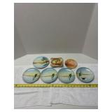 Meito China Hand-Painted Plates