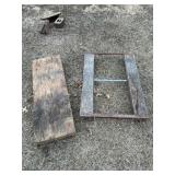 Metal Wheel Carts with Wooden Platforms