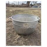 Galvanized Metal Bushel Basket