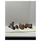 Carved and Painted Duck Figurines