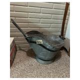 Galvanized Coal Scuttle Ash Bucket with Scoop
