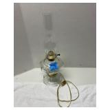 Clear Glass Electric Table Lamp