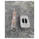 Railroad Track and 30 lb Cast Weight