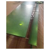 Lunch Table with benches folds up