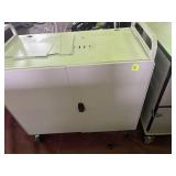 2 Door white rolling cart