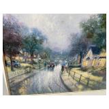 Large Thomas Kinkade "Hometown Memories I"