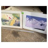 (2) Nature Pictures Signed