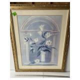 Large Floral Art, Signed