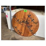 Circular Wooden Wine Rack "Chateau La Couspaude"