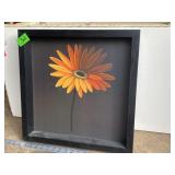 Recedssed Flower Wood Art