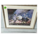 Signed Framed Print of Pottery