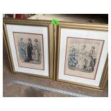 (2) Victorian People Art Prints