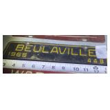 License Plate BEULAVILLE