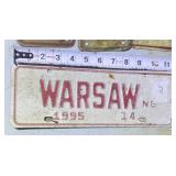 License Plate WARSAW