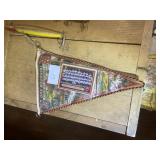 Baseball Card and Flag