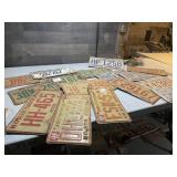 Lot of License Plates Assorted