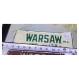 License Plate WARSAW