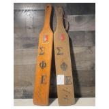 Two Large Greek Paddles