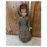 1870's Vintage very old doll leather like hands