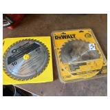 2 Saw blades 1Dewalt 1- Oldham 10"