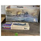 Battleship And Airplane Model