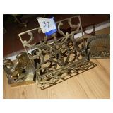 Rack with brass eagle
