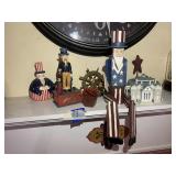 Patriotic Uncle Sam figurine