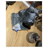 Cast iron dog decoration