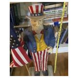 Large Uncle Sam metal statue