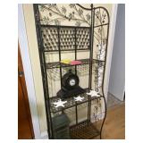 Wire shelf with contents