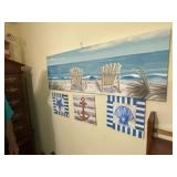 Four-piece beach picture set