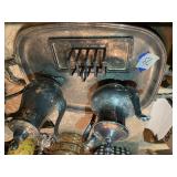 Silver plate tea set