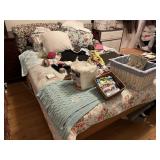 Assorted costume jewelry and contents