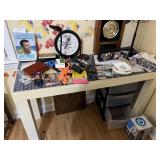 Desk and contents