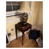 Table and lamp