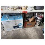 Contents under table and printer