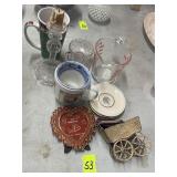 Assorted dishes and decoration