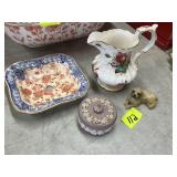 Assorted decorations and dishes