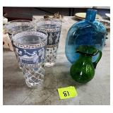 Two jars and three cups