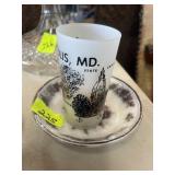 Dish and cup
