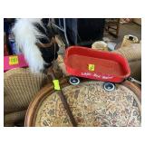 Wagon and horse head stick