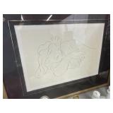 Sketch, framed