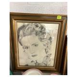 Portrait, drawing by Pamela Ruffalo