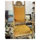 Large carved throne