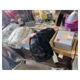 Glasses, dolls, bedding and decoration