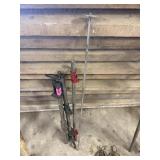 4 metal poles tools